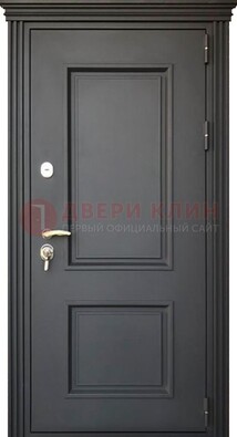 Чёрная дверь с МДФ ДМ-520 в Яхроме
