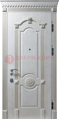 Белая дверь с МДФ ДМ-525 в Яхроме