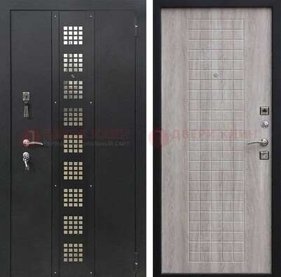 Железная дверь с порошковым покрытием Медный антик/Капучино  ДП-233 в Яхроме