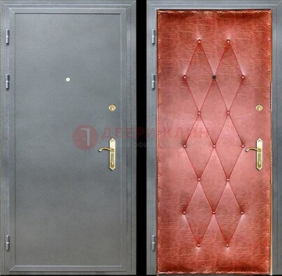 Серая стальная дверь с порошковым покрытием ДП-25 во Владимире