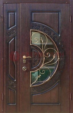 Полуторная железная дверь Винорит в классическом стиле ДСК-272 в Яхроме