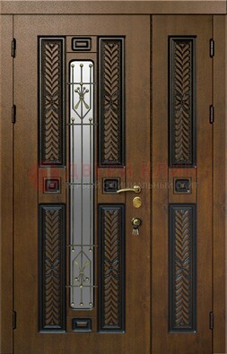 Полуторная входная дверь с виноритом ДВТ-169 в Яхроме