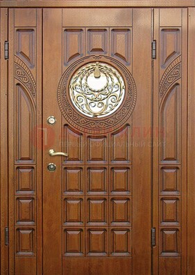 Металлическая филенчатая дверь с виноритом ДВТ-191 в Ярославле