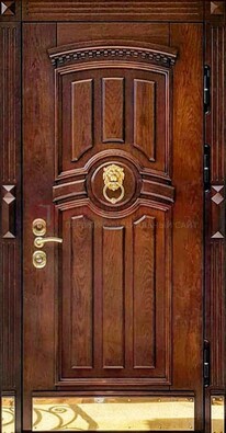 Входная дверь с виноритом в коричневом цвете ДВТ-236 в Курске