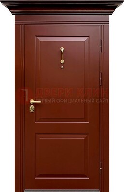 Красная железная дверь винорит для частного дома ДВТ-251 в Яхроме