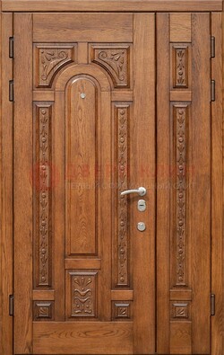 Полуторная железная дверь винорит для дома ДВТ-252 в Яхроме